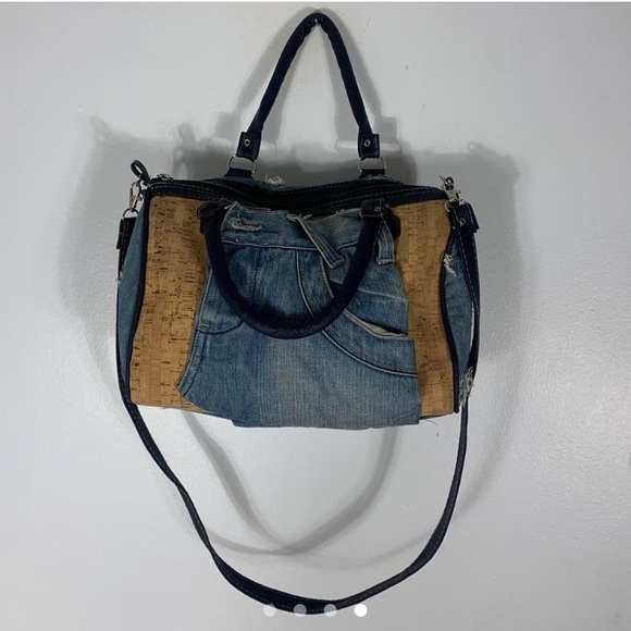 Y2K JEANS BLUE LIGHT WASH SHOULDER CROSSEDPURSE BAG - Picture 4 of 4